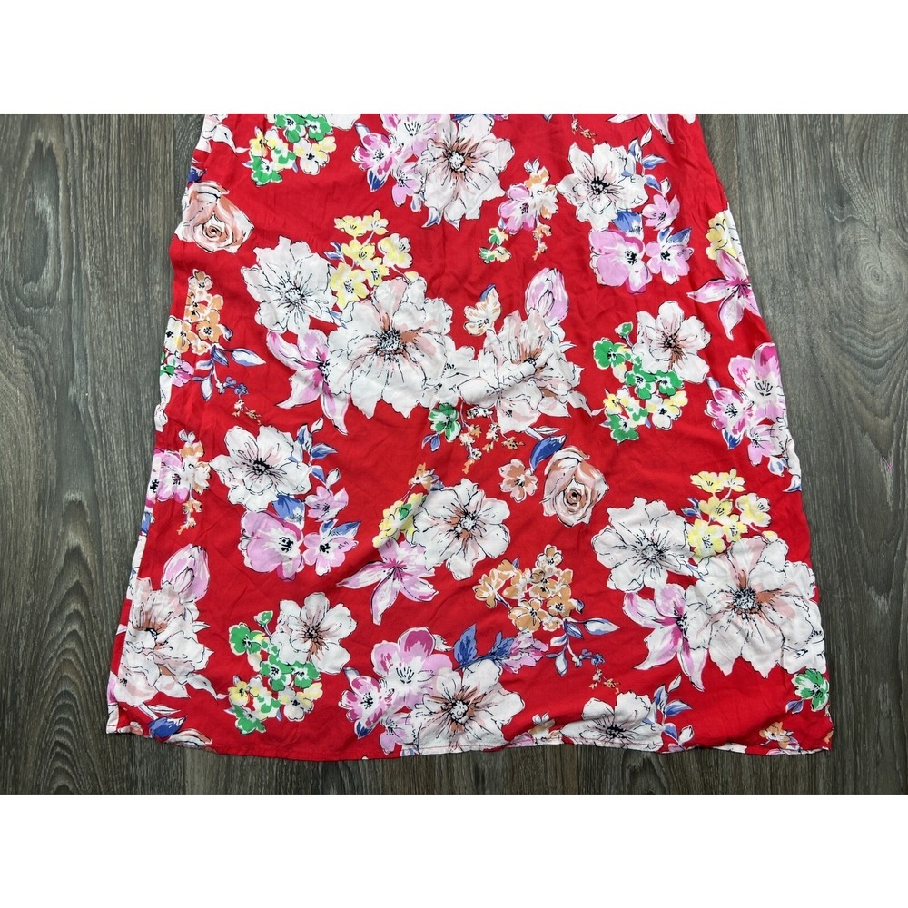 Band of Gypsies Maxi Sun Dress Women Medium Floral Boho Chic Slip Smocked Summer